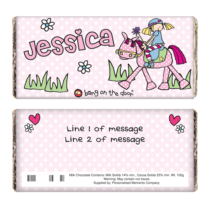Bang on the Door Pony Girl Chocolate Bar